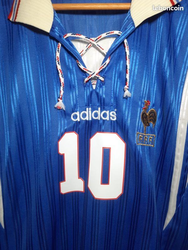 Maillot foot retro et vintage - Equipe de France domicile 1996