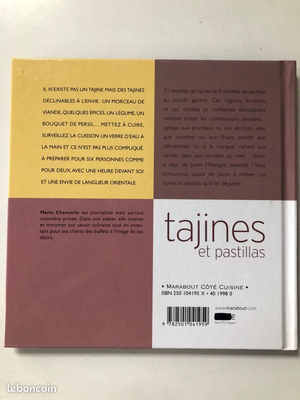 Livre recettes Tajines et pastillas (image 2)