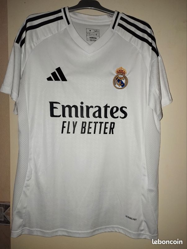 Mbappe Real Madrid Home Shirt Men 2024 2025 | Football Sport – Foot Sport – Maillots & Équipements Foot Sport