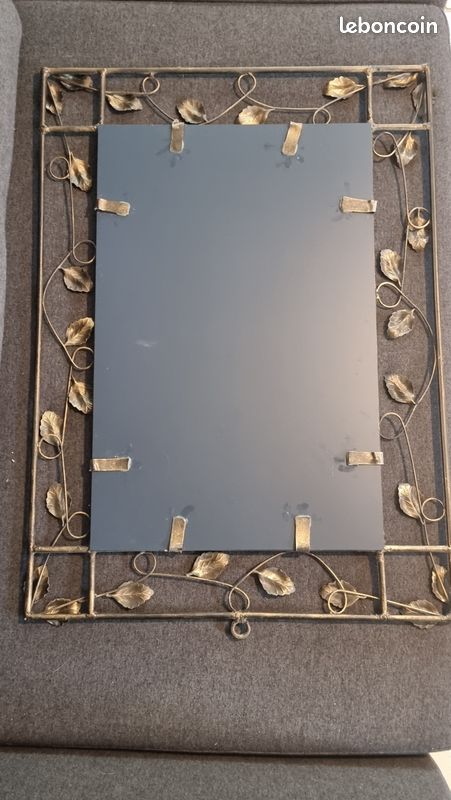 Miroir fer forge rectangulaire (image 2)