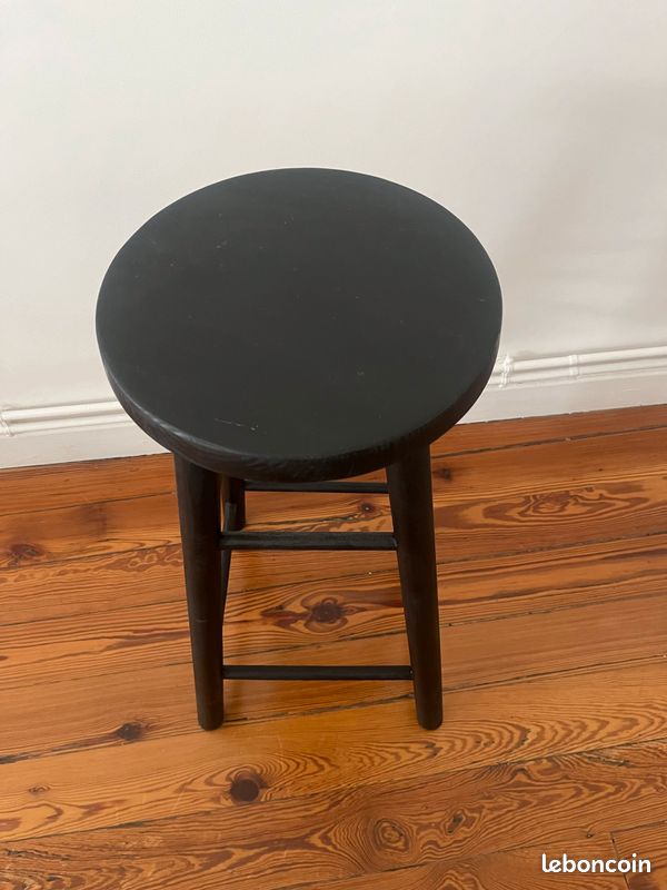 Tabouret noir ardoise (image 3)