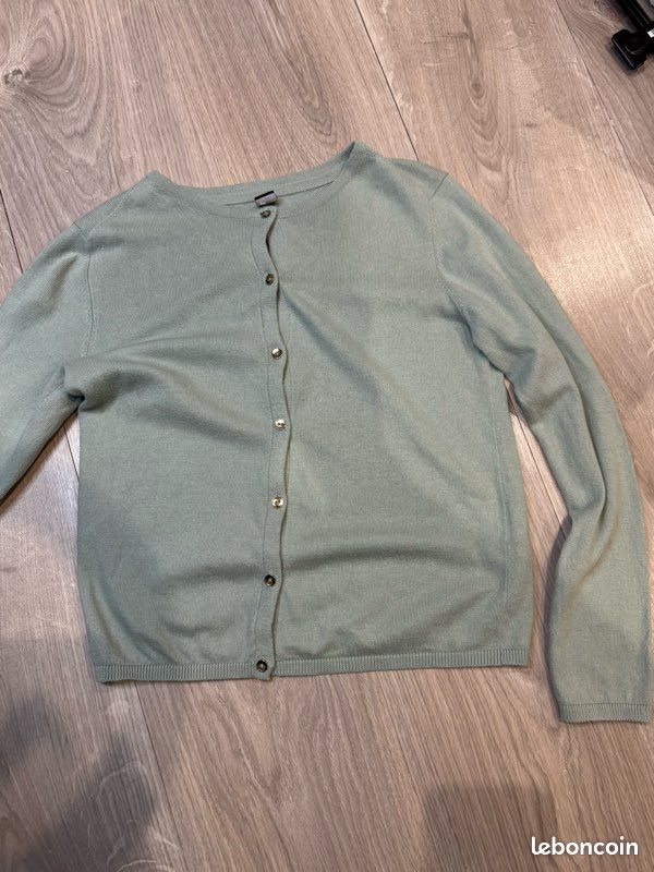 Gilet fille vert (image 1)