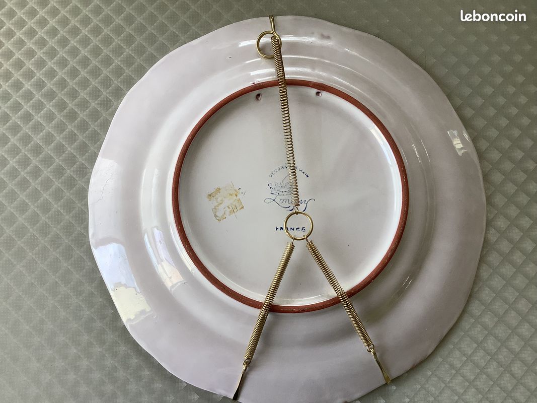 Assiette Décorative Collection Montgolfière des Roziers 1784 Faïence Fine - Collection