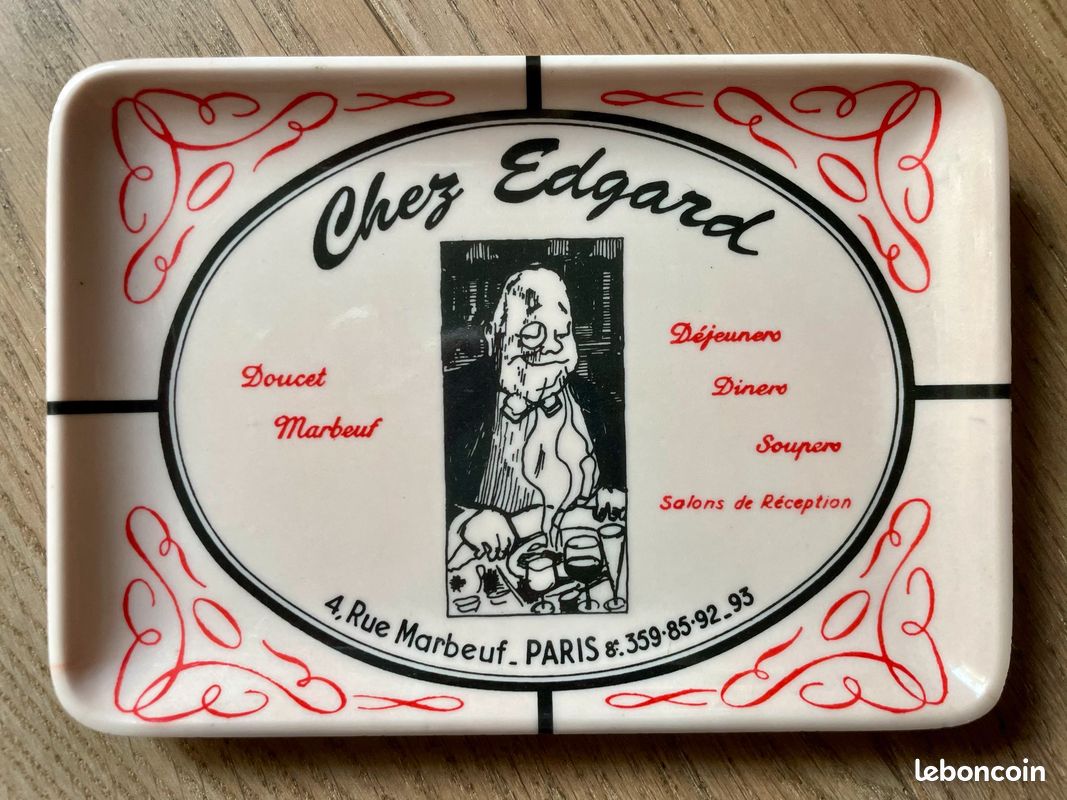 Cendrier - coupelle vintage « Chez Edgar » (image 3)