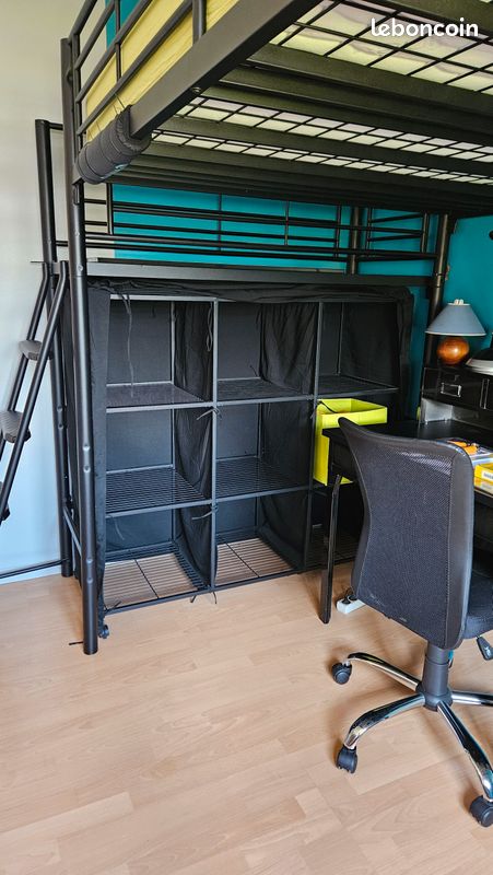 Lit mezzanine 2 places - Achat / Vente Lit mezzanine 2 places pas cher