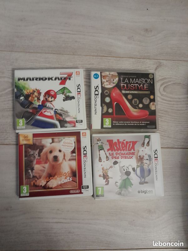 Lot de 4 jeux Nintendo DS 2 et 3 (image 1)