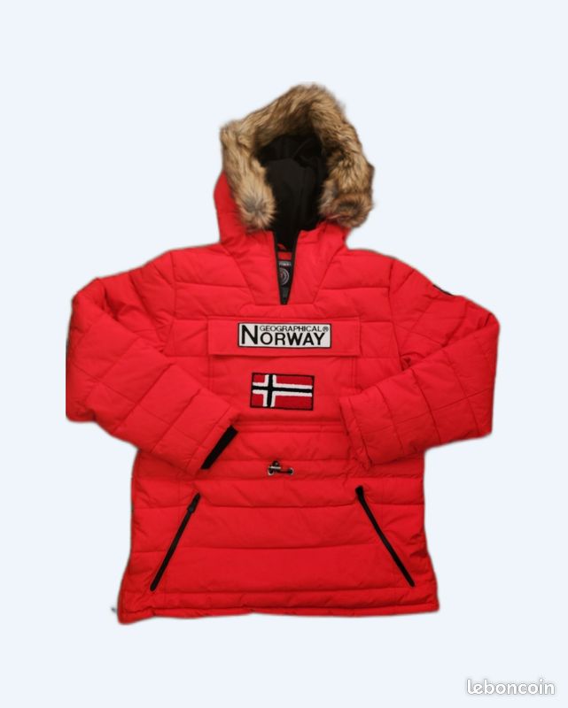 Blouson/Doudoune homme rouge Geographical Norway Vêtements