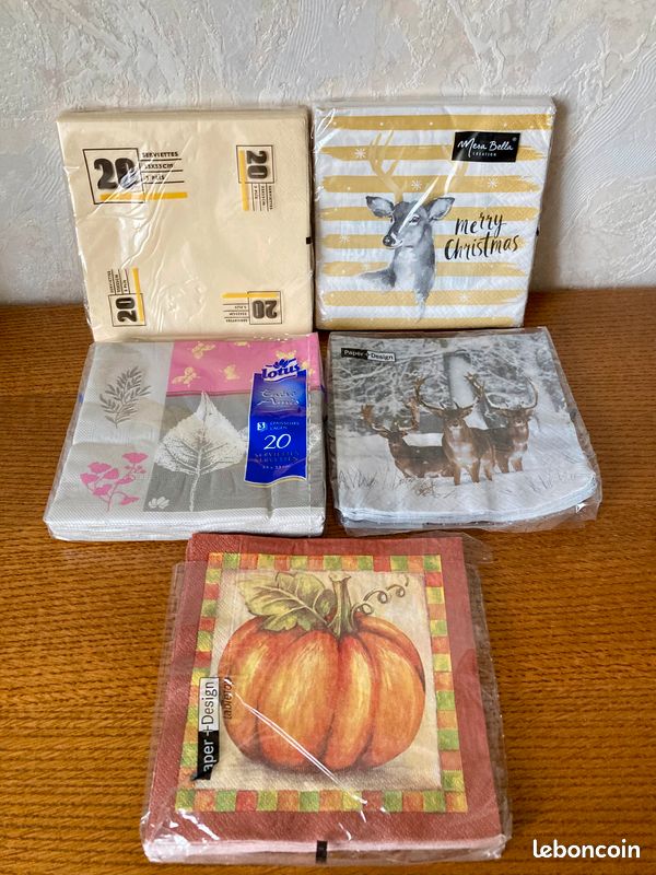 Lot De 20 Serviettes De Table En Papier Avec Motif Forêt D'hiver Couverte De Neige Convient également Pour Le Découpage Et La Technique Des Serviettes 33 X 33 Cm