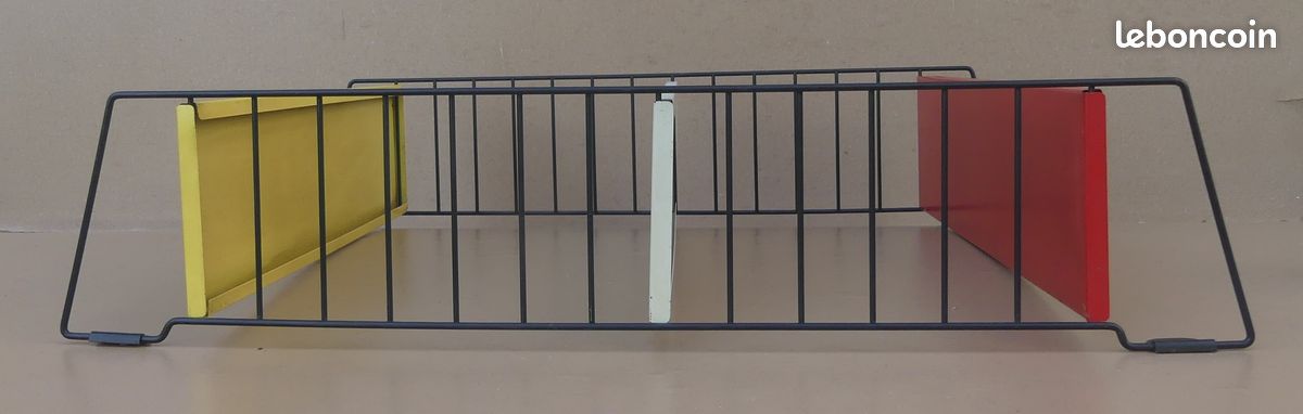 Étagère TOMADO HOLLAND STRING vintage tôle rouge jaune blanc modulable déco cuisine #2 (image 3)