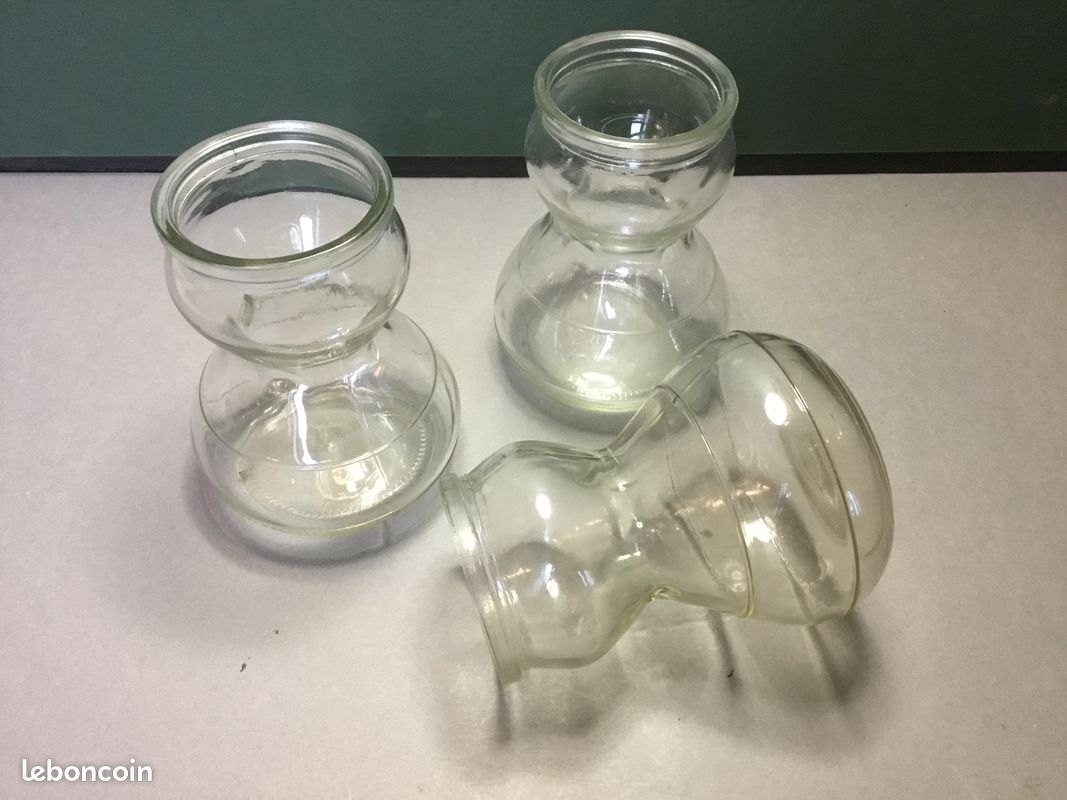 Lot de 3 Bocaux en Verre à Jacinthe – Vase de forçage (image 1)