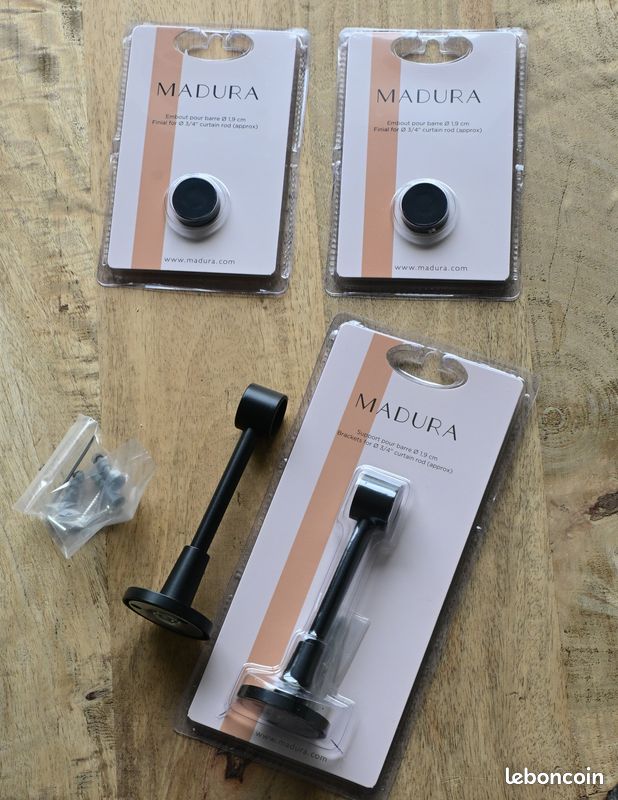 Lot De 10 Anneaux Avec Silencieux - Gris Foncé - Diam. 20 Mm - Métal