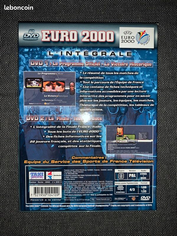 DVD Football Euro 2000 l’intégrale (image 3)