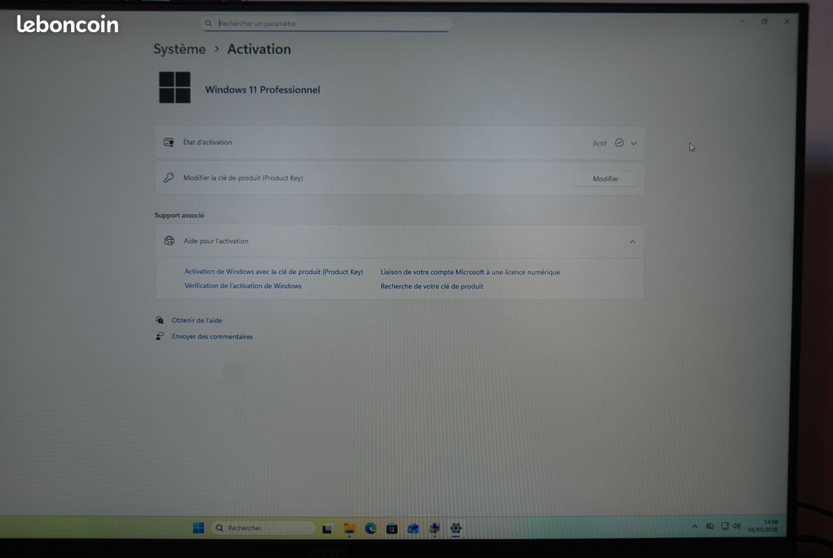PC Fujitsu Esprimo i3 6100 / 8Go DDR4 / SSD 250Go / HDD 500Go / Nvidia GeForce Hdmi / Windows 11 pro (image 6)