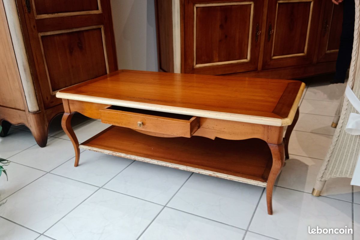 Table basse merisier (image 1)