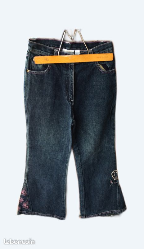 Pantalon jeans fille (image 1)