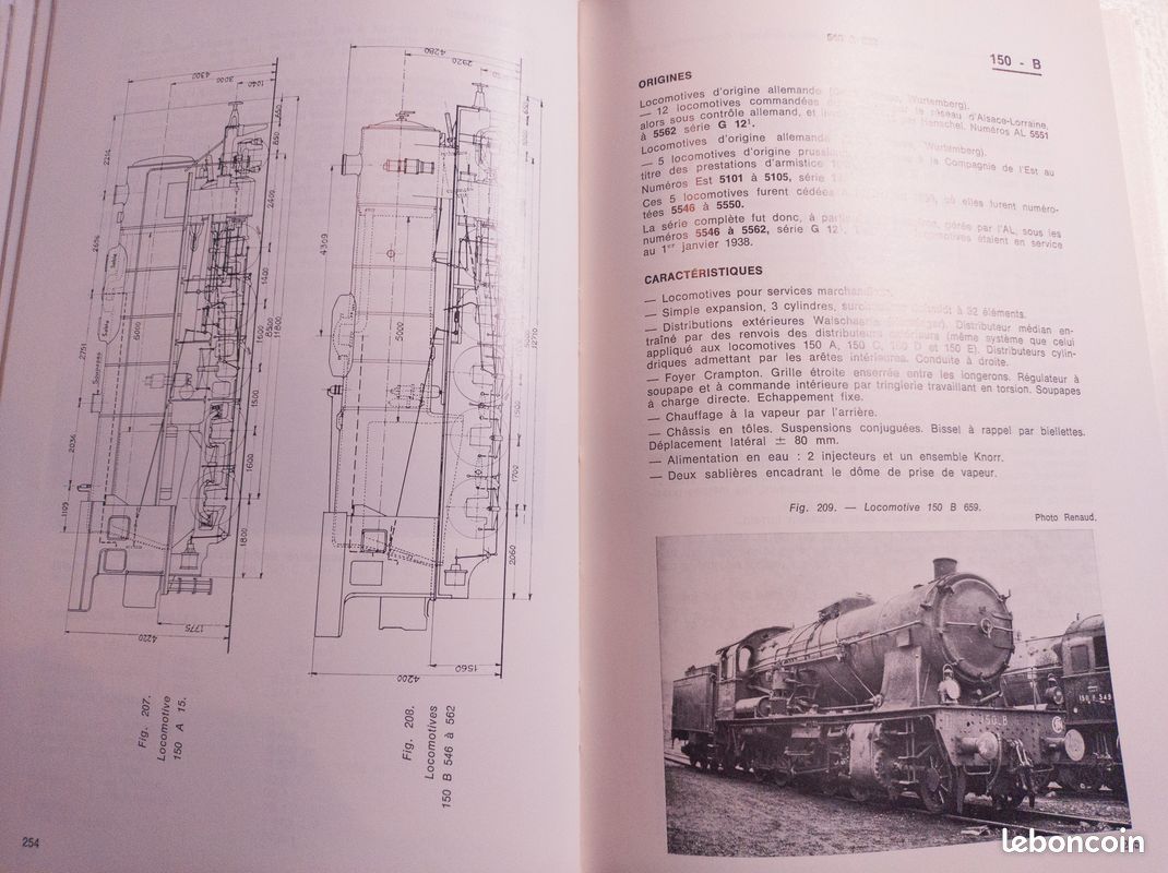 Les locomotives à vapeur de la SNCF JEAN GILLOT EDITION 1976 (image 4)