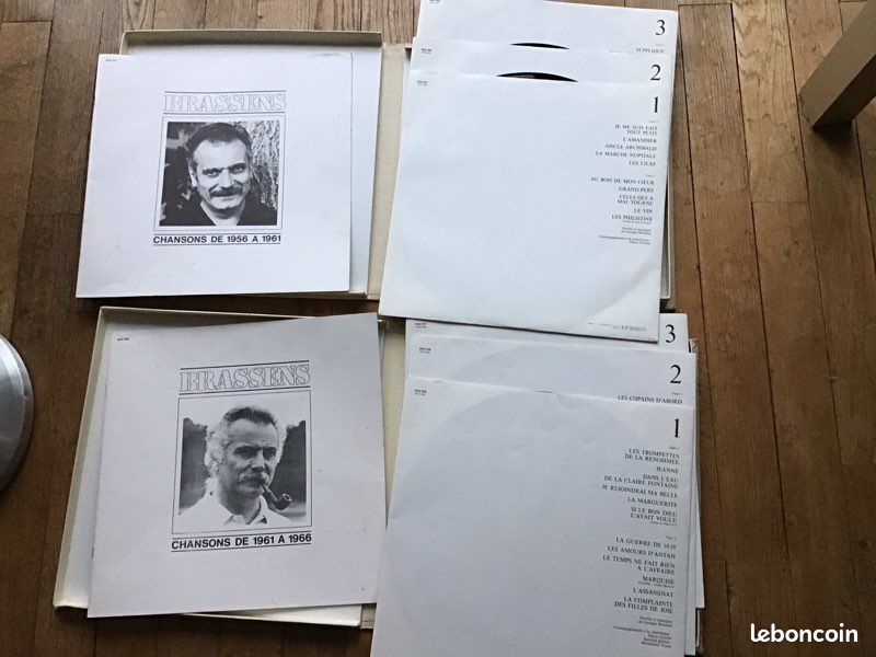Deux Coffrets 33tours vinyles Brassens (image 2)