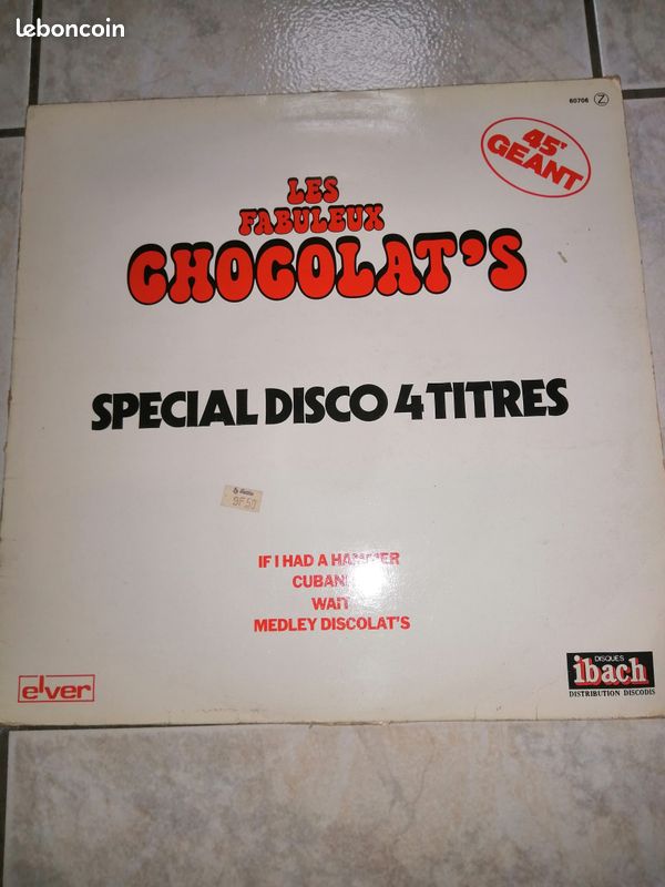 Disque vinyle Les fabuleux Chocolat’s « Special disco 4 titres » Maxi single (image 1)