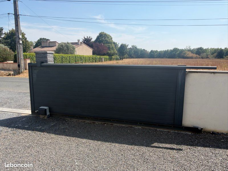 Portail coulissant aluminium 4 m (image 2)