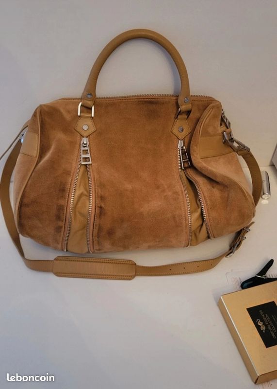 Sac Cuir Sac Zadig Et Voltaire Frange Beige Sac Sunny Zadig Et
