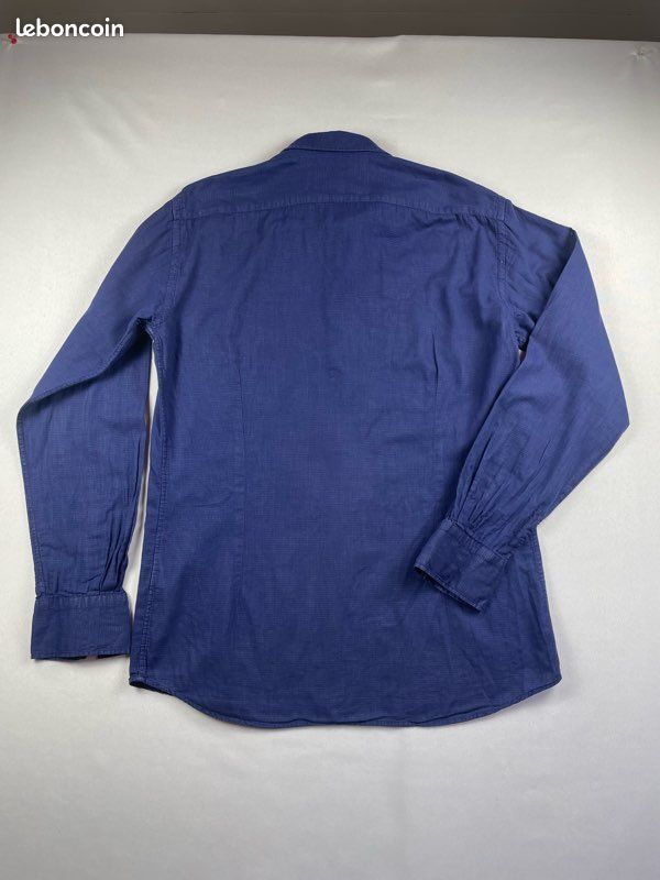Chemise Lagerfeld bleu 100% coton taille 41 Xl homme (image 8)