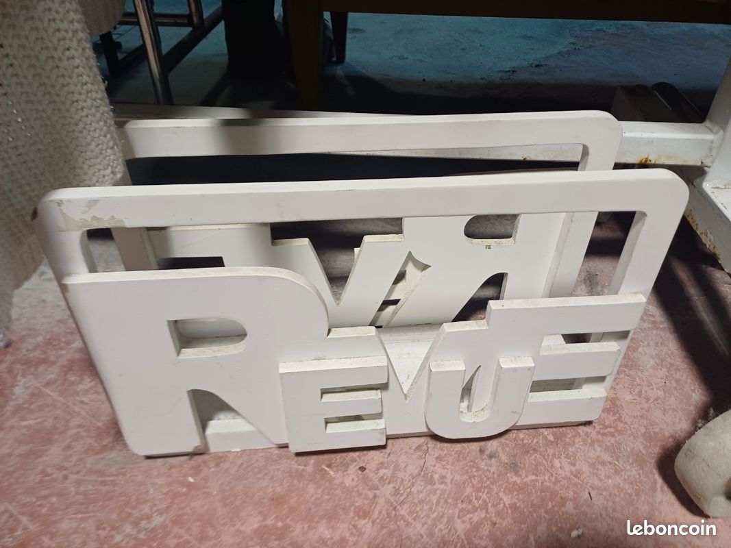 Balvi Porte-Revues News Blanc – Range-Magazines Élégant Avec Poignées En Bois MDF, Grande Capacité