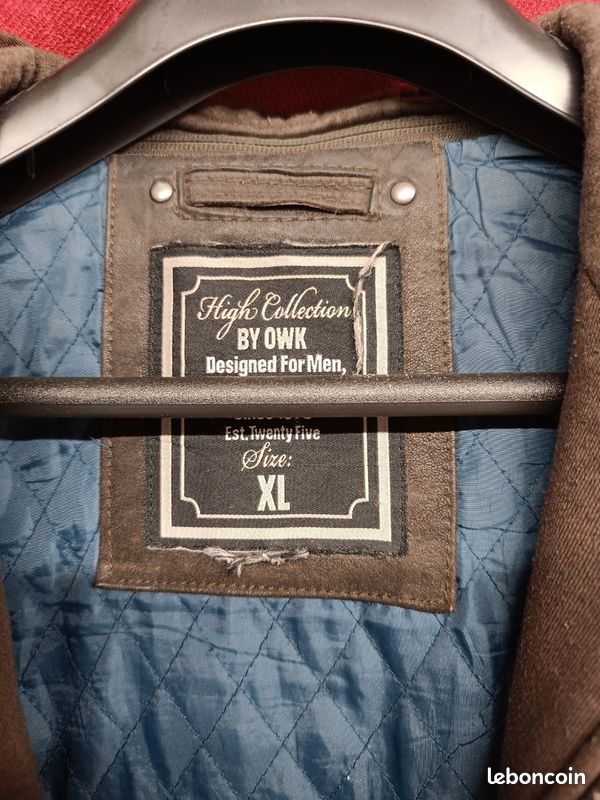 Blouson cuir homme XL (image 2)