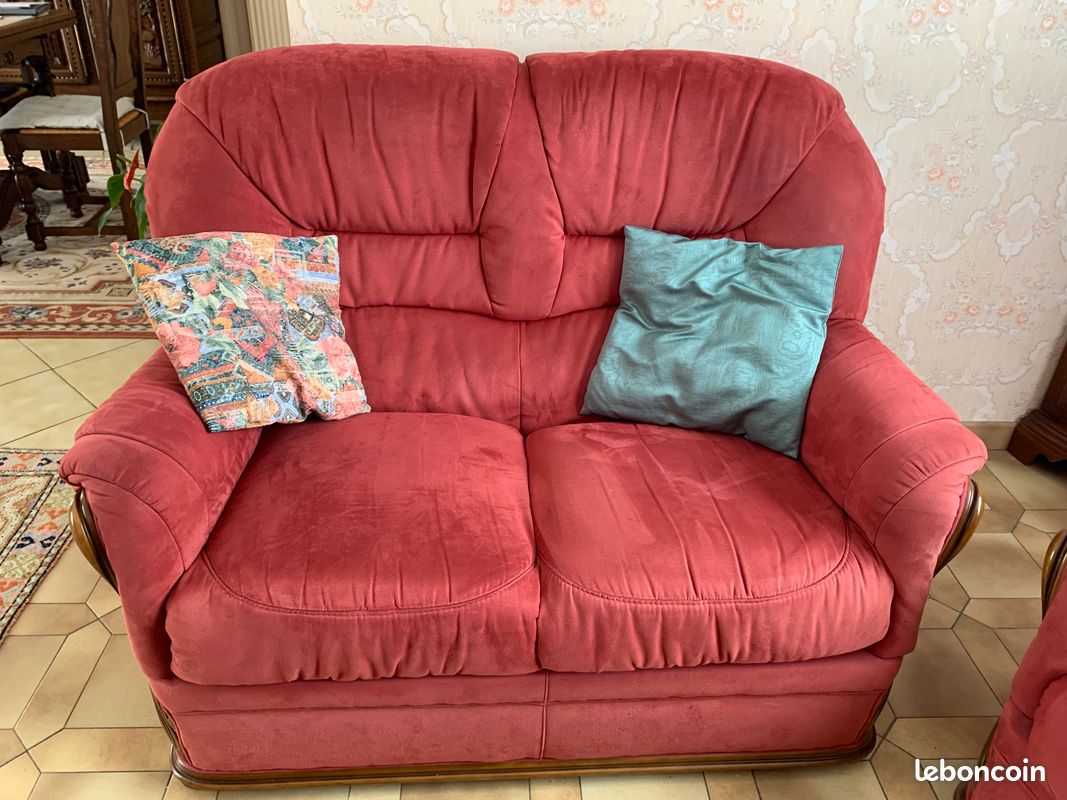 Canapés et fauteuil tissu (image 2)