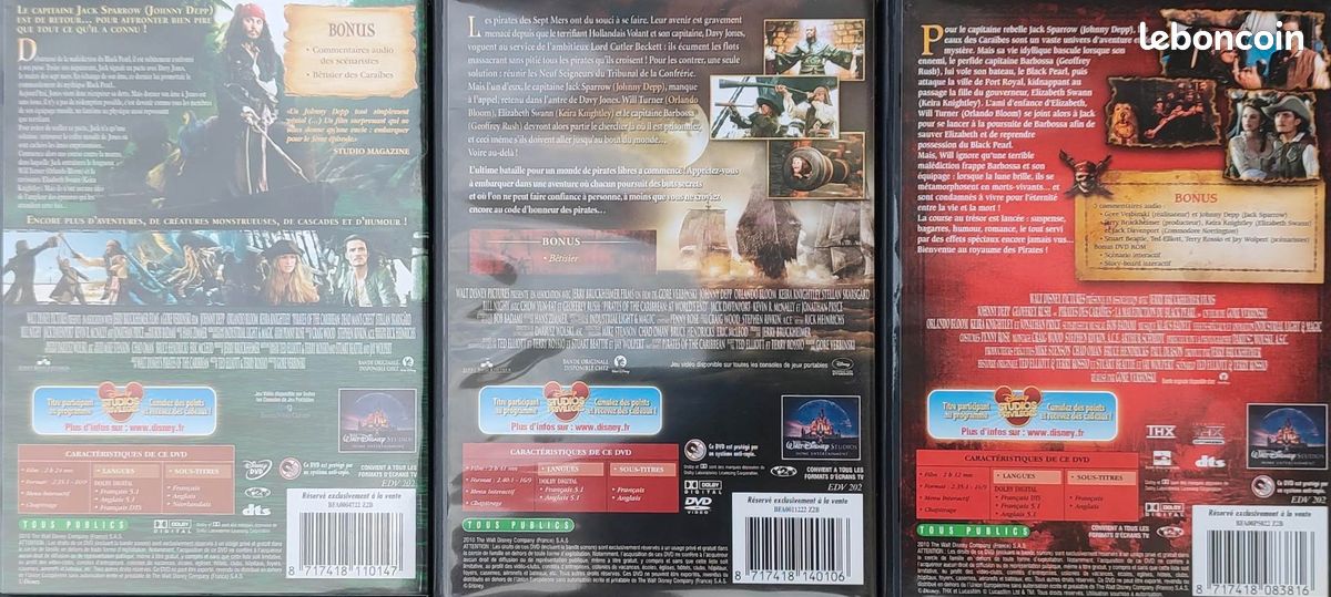DVD coffret pirate des Caraïbes (image 2)