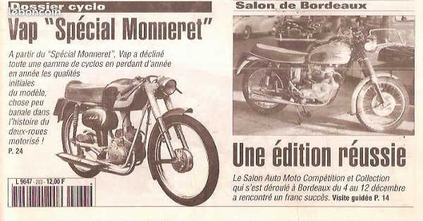 LVM 263 HONDA CB 125 K5 dossier VAP spcial MONNERET Franois GAILHAC -  Livres