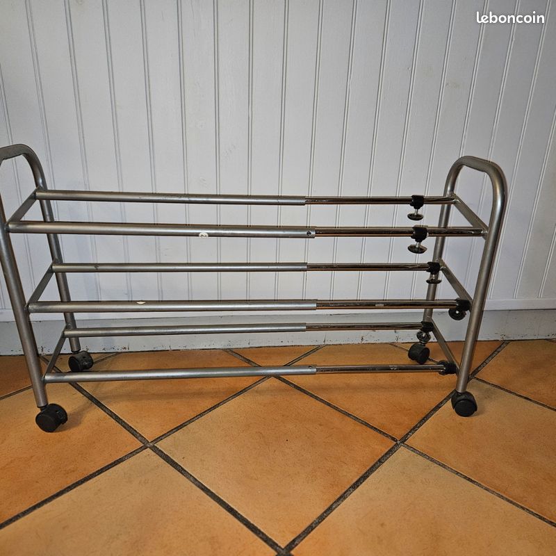 Etagère à chaussures, extensible, 3 étages (image 1)