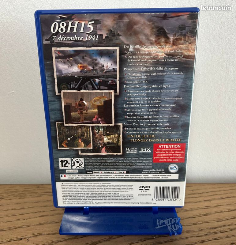 MEDAL OF HONOR SOLEIL LEVANT SONY PLAYSTATION 2 (PS2) PAL-FR