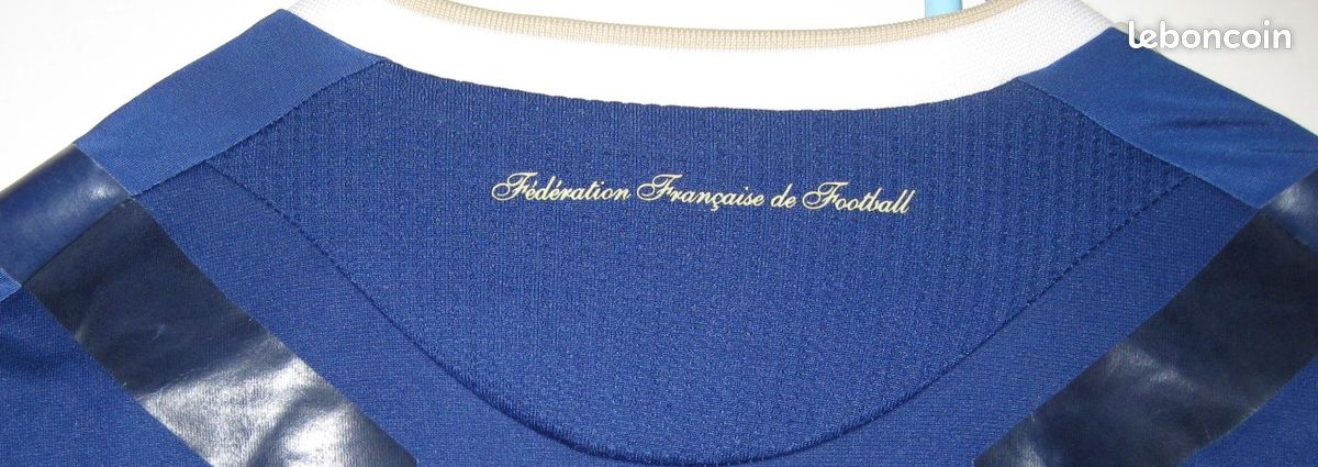 MAILLOT EQUIPE DE France Platini porté ? Replica depoque? 10 broder ? fff EUR 4,99 - FR