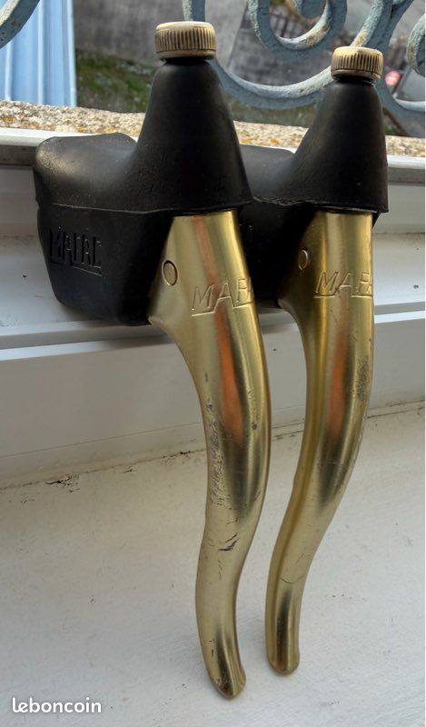 Leviers De Frein Mafac Pour Vélo Vintage - France 1970 - Aluminium Argenté Course