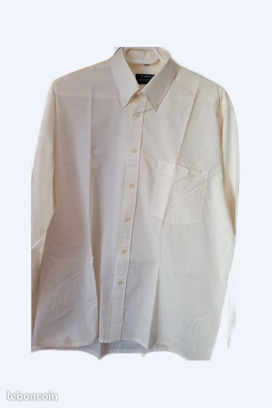 Chemise homme crème 43 (image 1)