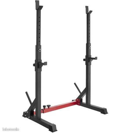 Hombuy Cage De Squat Supports De Squat Réglable Squat Rack Avec Barres De Support Charge Max 150 Kg