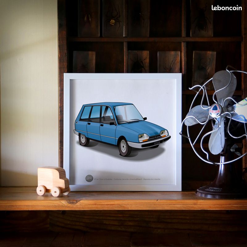 Poster Citroën GSA break bleue (image 1)