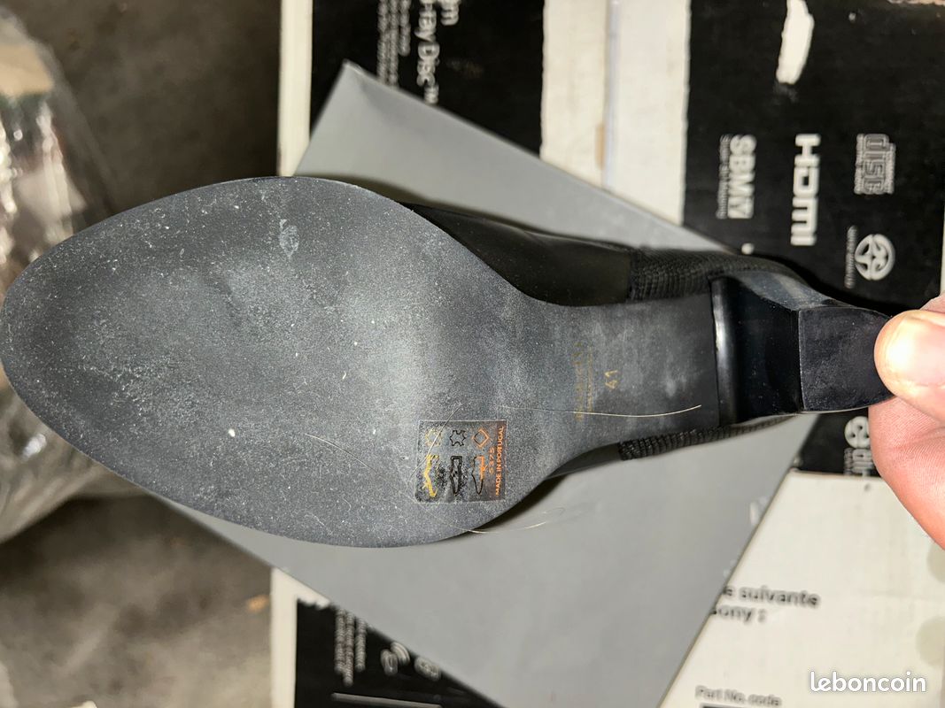 Bottines Minelli cuir noir (image 3)