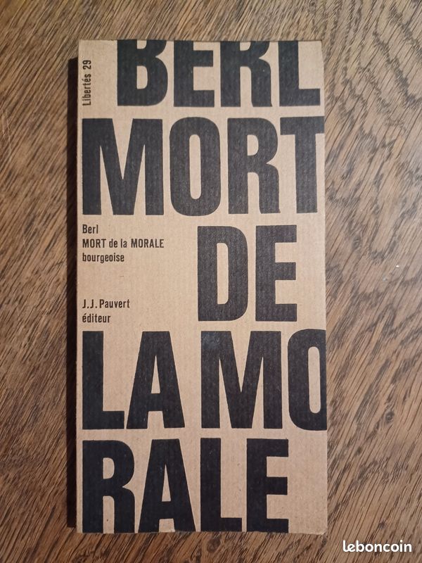 Mort de la morale bourgeoise Emmanuel Berl (image 1)