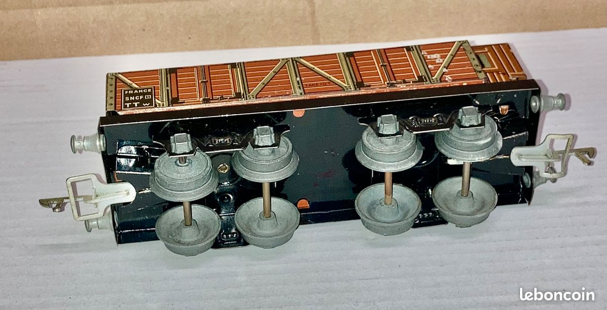 JEP O - 3 wagons dont plate forme 4691 en boite , Vente aux enchères