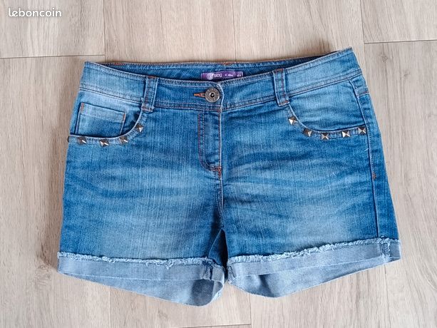 Short En Jean Arizona Fille – Taille 8 – 100% Coton (occasion)