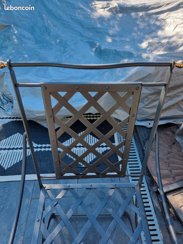 Chaise de jardin en fer forgé (image 4)