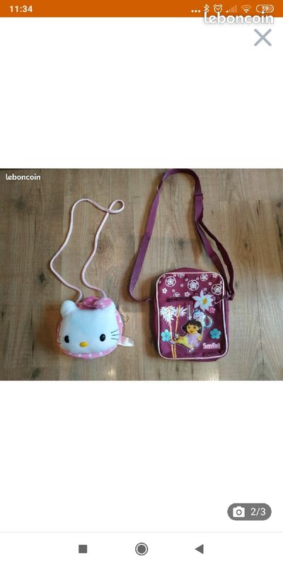 Lot de sacs pour petite fille Okaïdi / Little Pet shop (image 1)