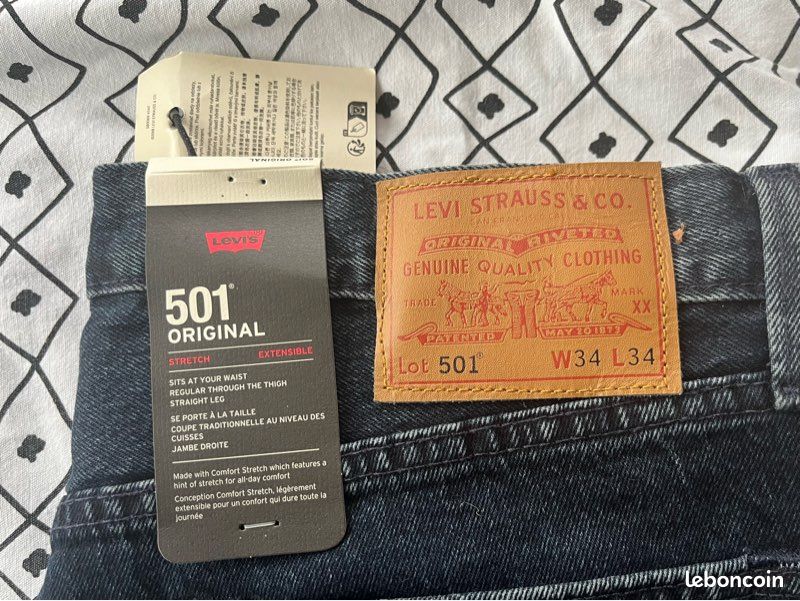Levi’s 501 original - W34/L34 neuf avec étiquette (image 1)