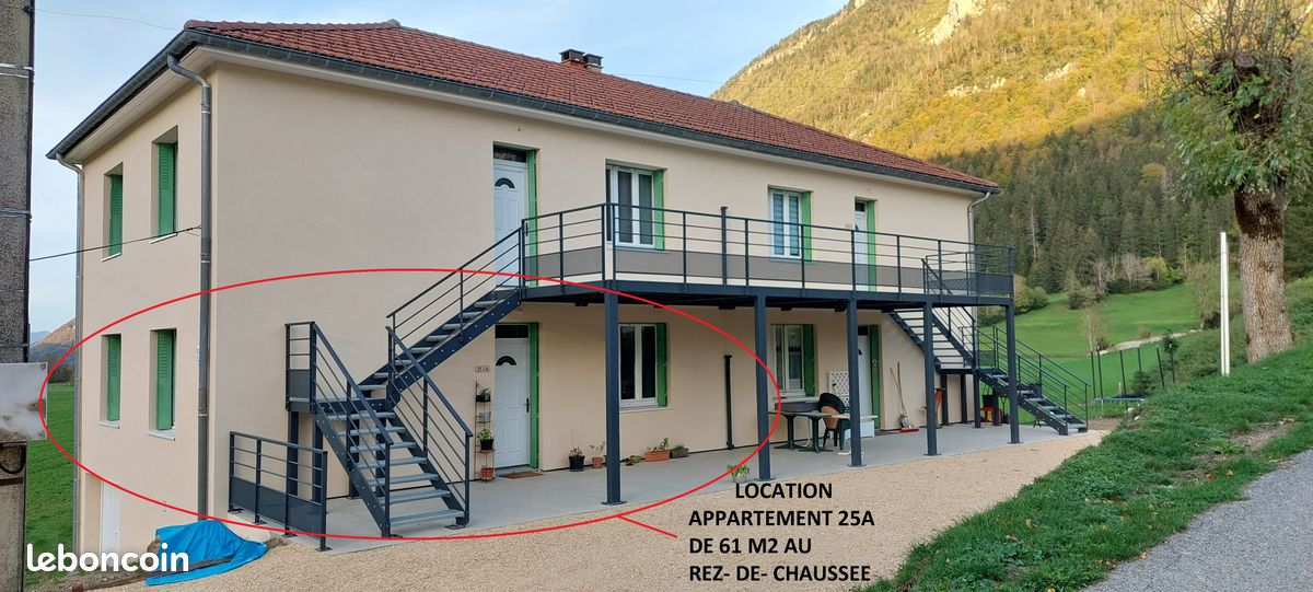 Appartement 4 pièces 61 m² · à Saint-Agnan-en-Vercors · 61 m² · 620 €/mois