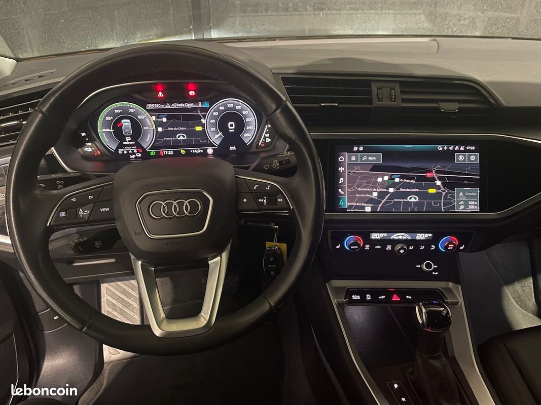 Audi q3 sline s line 45 tfsie 245 ch phares laser/apple carplay/caméra/sièges chauffant garantie 12 mois (image 9)