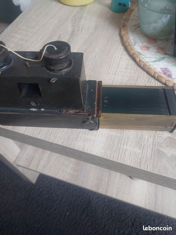 Appareil Photo Stéréo Verascope Jules Richard – Rare Format 7x13 Cm – Bon état