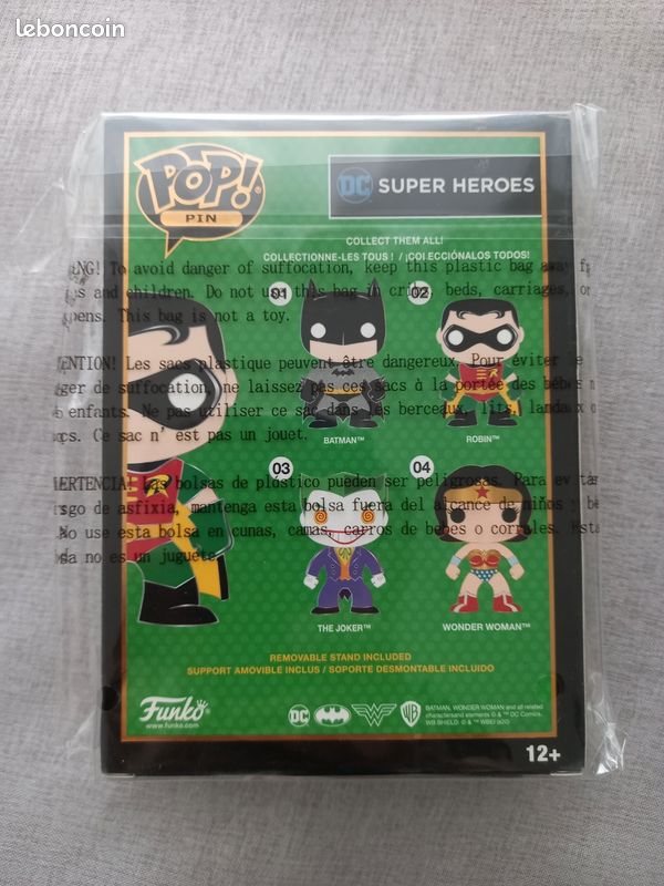 Badge Emailé POP PIN FUNKO - DC Super Heroes : Robin (Batman) - Occasion