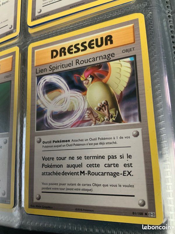 Cartes Pokémon : 81/108 – dresseur – lien spirituel roucarnage (image 1)