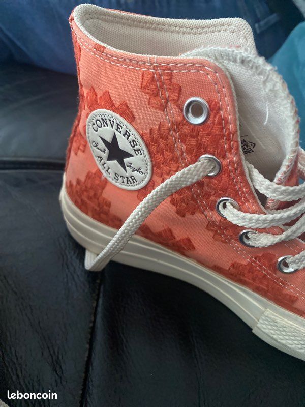 Converse All star orange imprimées pointure 38 (image 4)